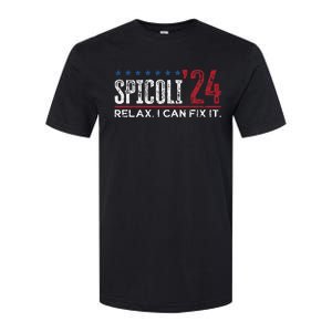 Funny Distressed Spicoli 24 Spicoli 2024 Relax I Can Fix It Softstyle CVC T-Shirt