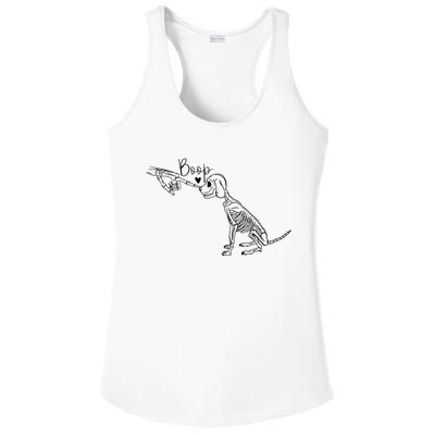 Funny Dog Skeleton Hand Boop Halloween Puppy Dog Lover Gift Ladies PosiCharge Competitor Racerback Tank