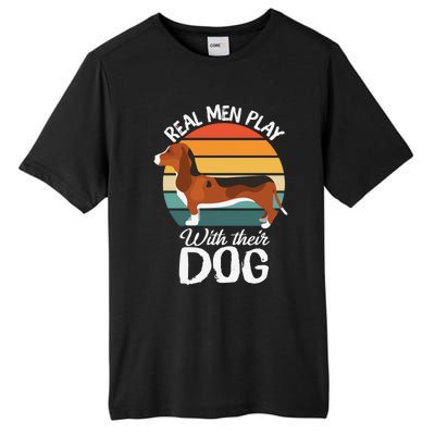 Funny Dog Slogan Funny Dog Lover Retro Sunset Dog Quote Tall Fusion ChromaSoft Performance T-Shirt