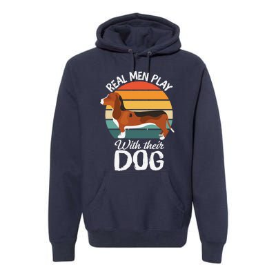 Funny Dog Slogan Funny Dog Lover Retro Sunset Dog Quote Premium Hoodie