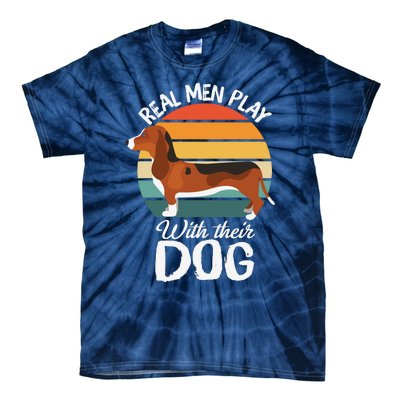 Funny Dog Slogan Funny Dog Lover Retro Sunset Dog Quote Tie-Dye T-Shirt