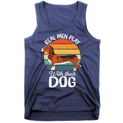 Funny Dog Slogan Funny Dog Lover Retro Sunset Dog Quote Tank Top