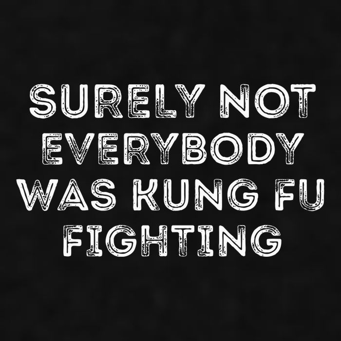 Funny Distressed Surely Not Everybody Was Kung Fu Fighting Ladies PosiCharge Tri-Blend Wicking Tank