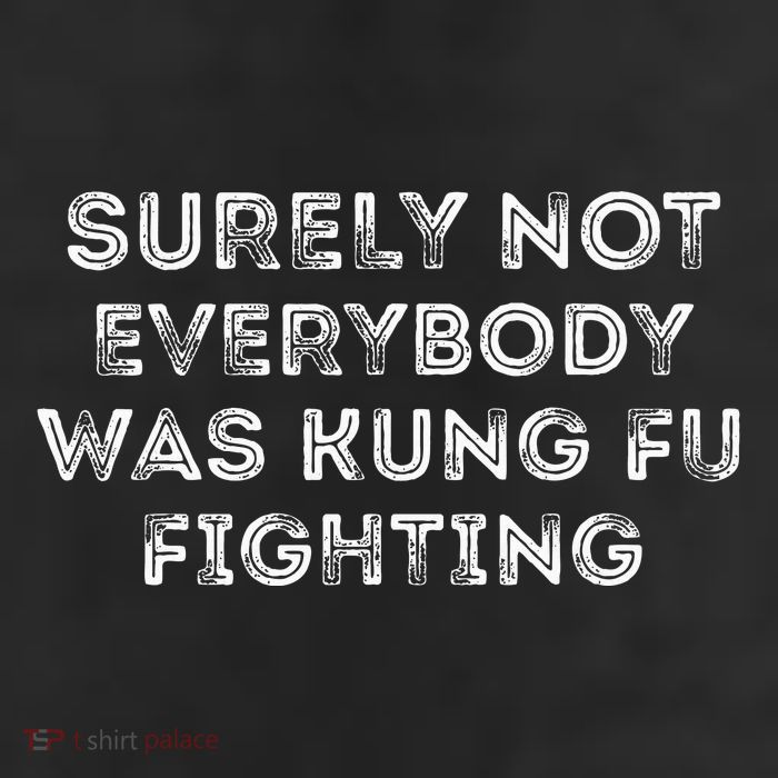Funny Distressed Surely Not Everybody Was Kung Fu Fighting 11oz C Handle Ceramic Mug