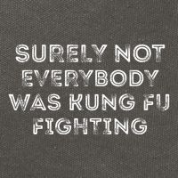 Funny Distressed Surely Not Everybody Was Kung Fu Fighting Cotton Canvas Backpack