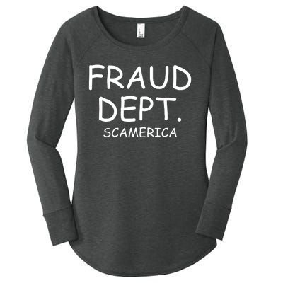 Fraud Dept Scam America Women's Perfect Tri Tunic Long Sleeve Shirt