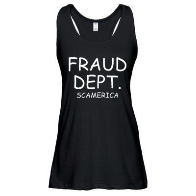 Fraud Dept Scam America Ladies Essential Flowy Tank