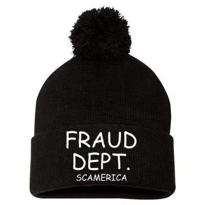 Fraud Dept Scam America Pom Pom 12in Knit Beanie