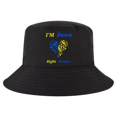 Funny Down Syndrome Right Perfect Heart Gift Cool Comfort Performance Bucket Hat
