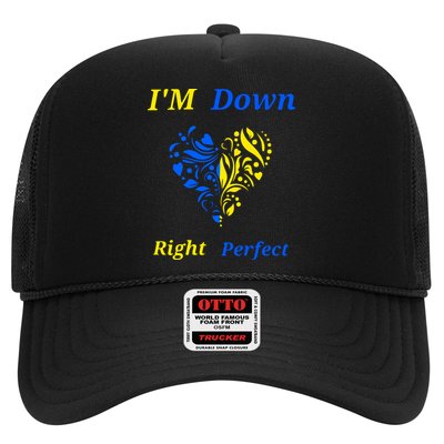 Funny Down Syndrome Right Perfect Heart Gift Trucker Hat