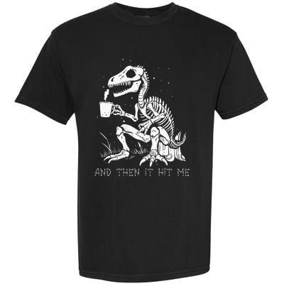 Funny Dinosaur Skeleton Costume Goth Halloween Garment-Dyed Heavyweight T-Shirt