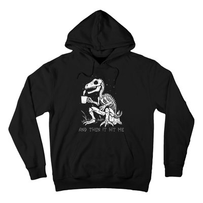 Funny Dinosaur Skeleton Costume Goth Halloween Hoodie