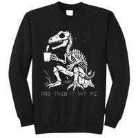 Funny Dinosaur Skeleton Costume Goth Halloween Sweatshirt