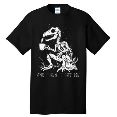 Funny Dinosaur Skeleton Costume Goth Halloween Tall T-Shirt