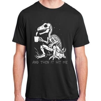 Funny Dinosaur Skeleton Costume Goth Halloween Adult ChromaSoft Performance T-Shirt