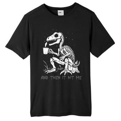 Funny Dinosaur Skeleton Costume Goth Halloween Tall Fusion ChromaSoft Performance T-Shirt