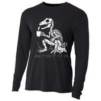 Funny Dinosaur Skeleton Costume Goth Halloween Cooling Performance Long Sleeve Crew