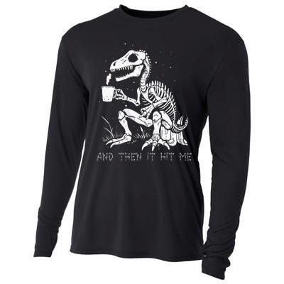 Funny Dinosaur Skeleton Costume Goth Halloween Cooling Performance Long Sleeve Crew