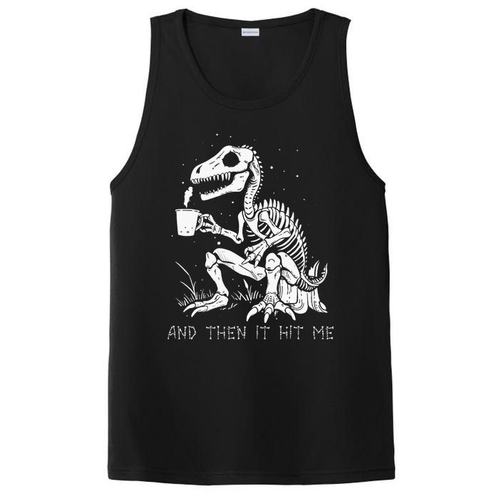 Funny Dinosaur Skeleton Costume Goth Halloween PosiCharge Competitor Tank