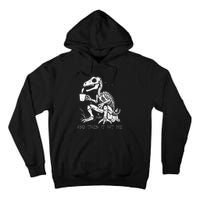 Funny Dinosaur Skeleton Costume Goth Halloween Tall Hoodie