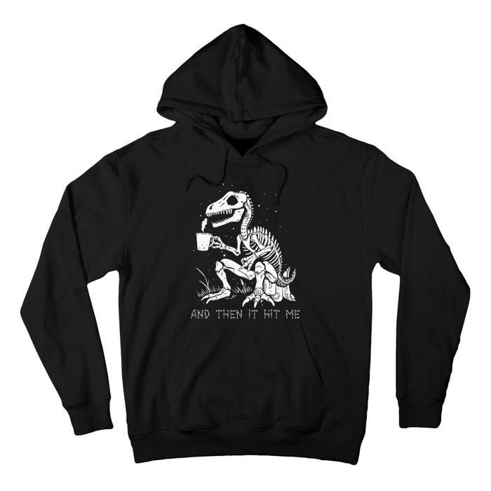 Funny Dinosaur Skeleton Costume Goth Halloween Tall Hoodie