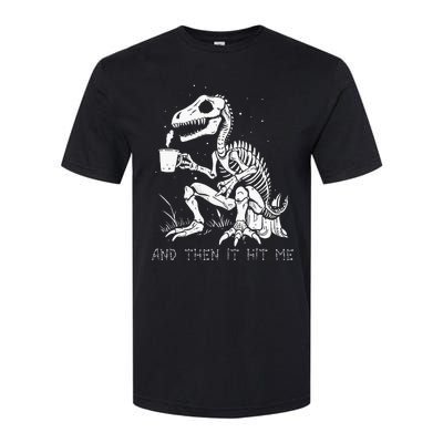 Funny Dinosaur Skeleton Costume Goth Halloween Softstyle CVC T-Shirt