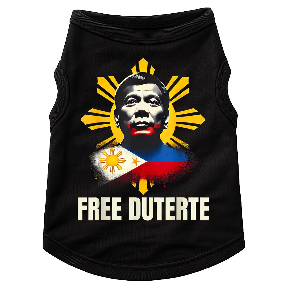 Free Duterte Supporter President Rodrigo Digong Patriots Doggie Tank