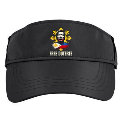 Free Duterte Supporter President Rodrigo Digong Patriots Adult Drive Performance Visor