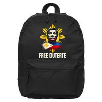 Free Duterte Supporter President Rodrigo Digong Patriots 16 in Basic Backpack