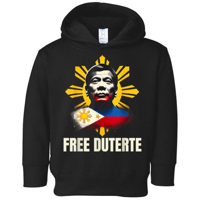Free Duterte Supporter President Rodrigo Digong Patriots Toddler Hoodie