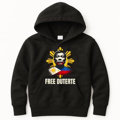 Free Duterte Supporter President Rodrigo Digong Patriots Kids Hoodie