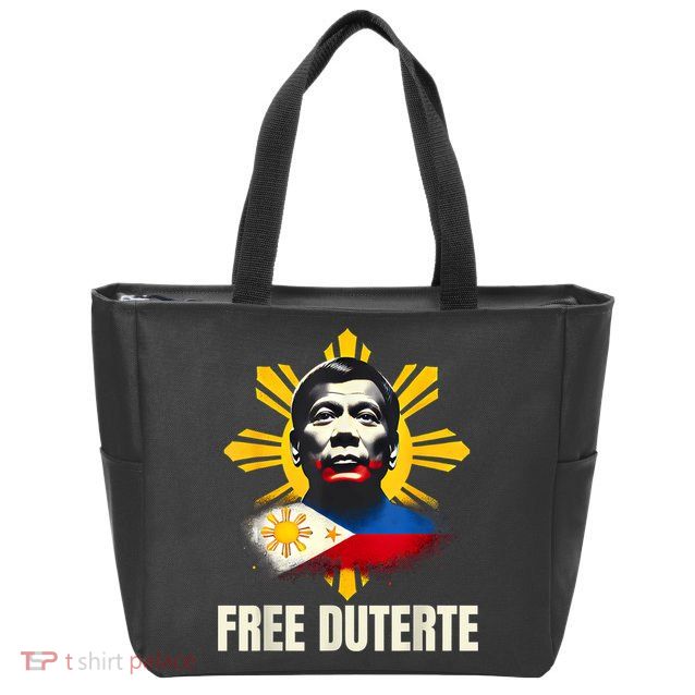 Free Duterte Supporter President Rodrigo Digong Patriots Zip Tote Bag