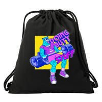 Funny Doing Stuff Workout Bodybuilding Fitness Gym Muscle Drawstring Bag