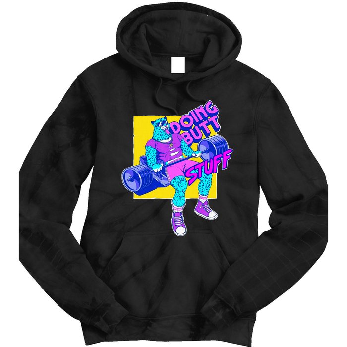 Funny Doing Stuff Workout Bodybuilding Fitness Gym Muscle Tie Dye Hoodie