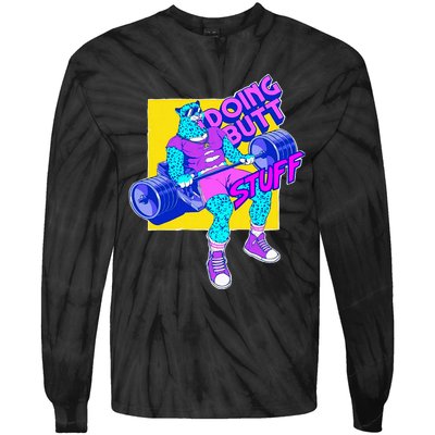 Funny Doing Stuff Workout Bodybuilding Fitness Gym Muscle Tie-Dye Long Sleeve Shirt