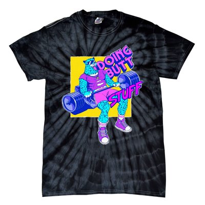 Funny Doing Stuff Workout Bodybuilding Fitness Gym Muscle Tie-Dye T-Shirt