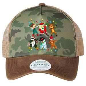 Festive Dabbing Santa Elf Deer Friends for Christmas Legacy Tie Dye Trucker Hat