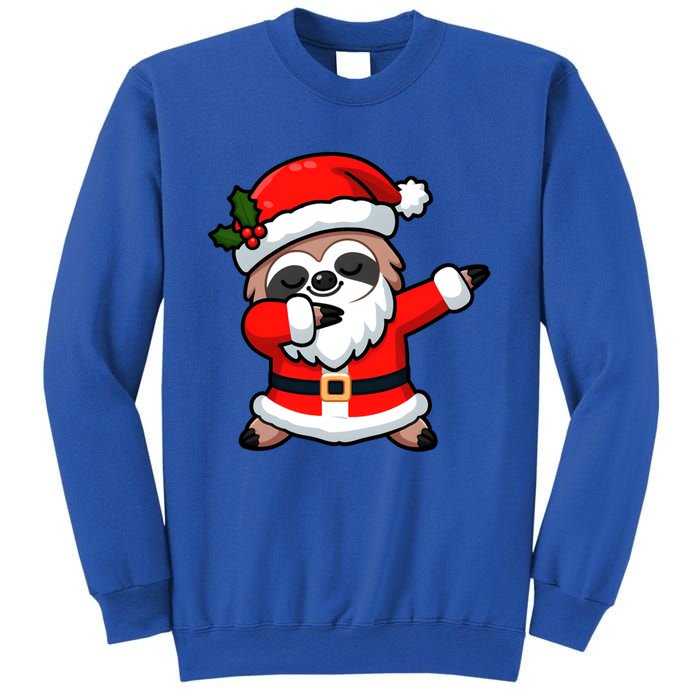 Funny Dabbing Sloth In Santa Claus Christmas Costume Xmas Cool Gift Sweatshirt