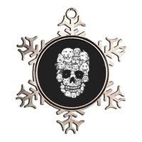 Funny Dog Skull Dogs Paw Lover Halloween Dog Skeleton Metallic Star Ornament