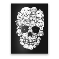 Funny Dog Skull Dogs Paw Lover Halloween Dog Skeleton Poster