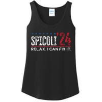 Funny Distressed Spicoli 24 Spicoli 2024 Relax I Can Fix It Ladies Essential Tank