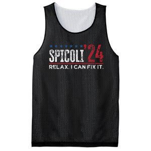 Funny Distressed Spicoli 24 Spicoli 2024 Relax I Can Fix It Mesh Reversible Basketball Jersey Tank