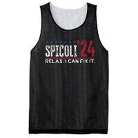 Funny Distressed Spicoli 24 Spicoli 2024 Relax I Can Fix It Mesh Reversible Basketball Jersey Tank