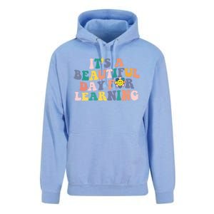 First Day School Its Beautiful Day For Learning Teacher Gift Unisex Surf Hoodie