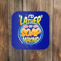 Funny Diy Soap Making Homemade Soap Maker Pun Gift Coaster