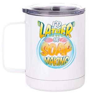 Funny Diy Soap Making Homemade Soap Maker Pun Gift 12 oz Stainless Steel Tumbler Cup