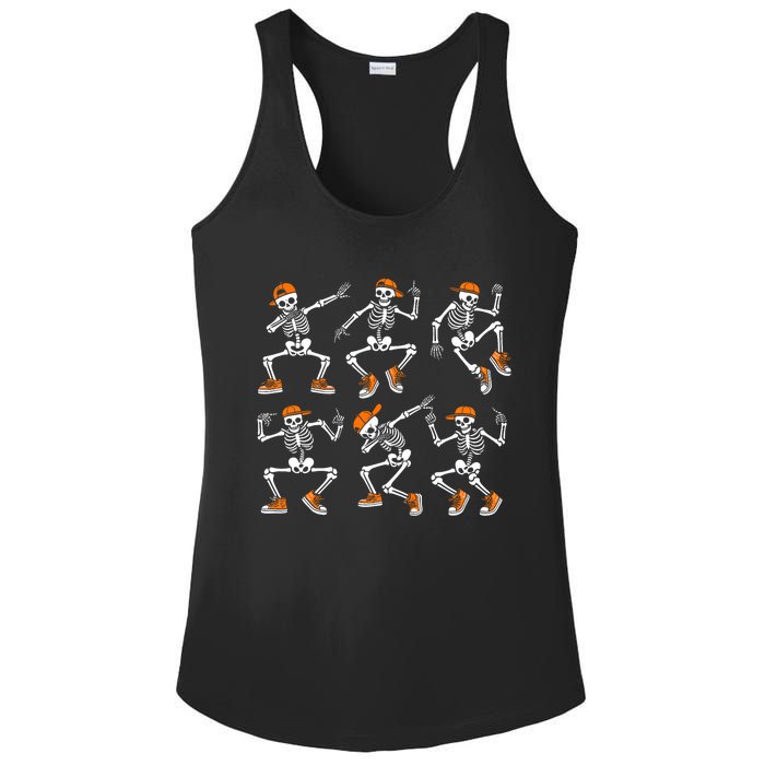 Funny Dancing Skeletons Halloween Skeleton Dance Halloween Ladies PosiCharge Competitor Racerback Tank