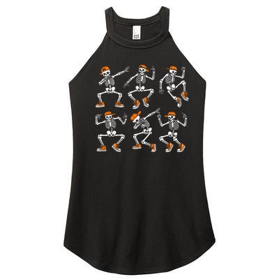 Funny Dancing Skeletons Halloween Skeleton Dance Halloween Women's Perfect Tri Rocker Tank