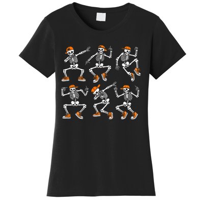 Funny Dancing Skeletons Halloween Skeleton Dance Halloween Women's T-Shirt