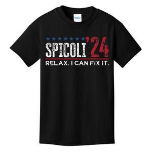 Funny Distressed Spicoli 24 Spicoli 2024 relax I can fix it Kids T-Shirt